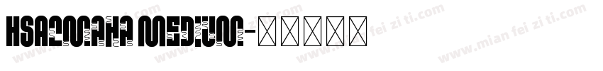 HSAlmaha Medium字体转换